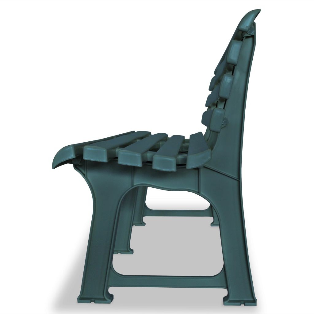 Garden Bench 145,5 cm Plastic Green